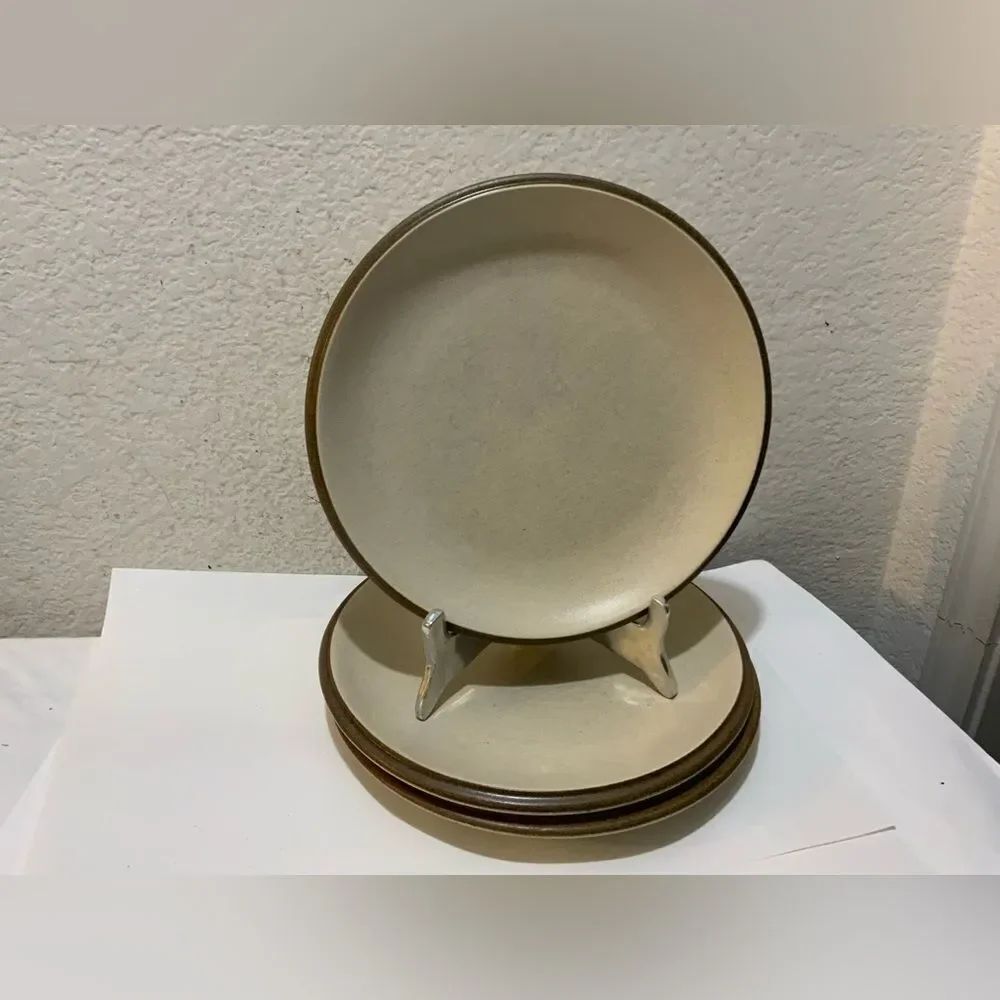 Crate & Barrel DUNE NATURAL Dinner Plate, 10” Set Of 3 G20